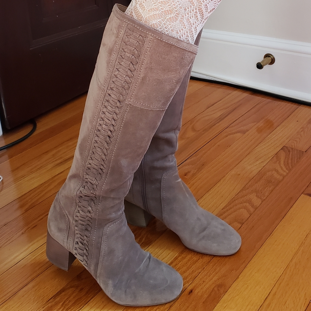Franco Sarto Suede Riding Boots